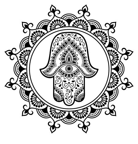 Hamsa spiritual hand